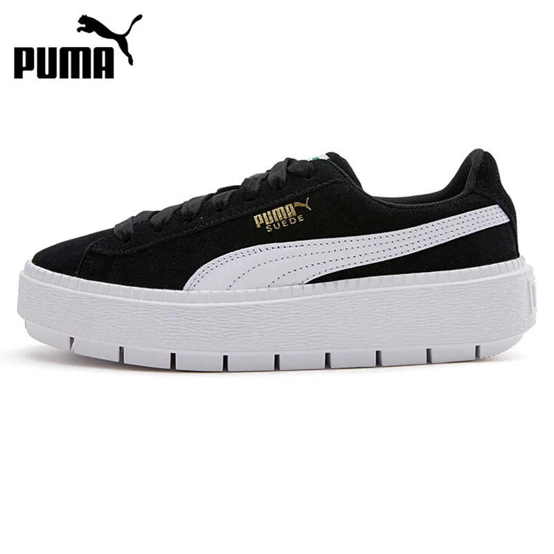 puma suede mens black and white