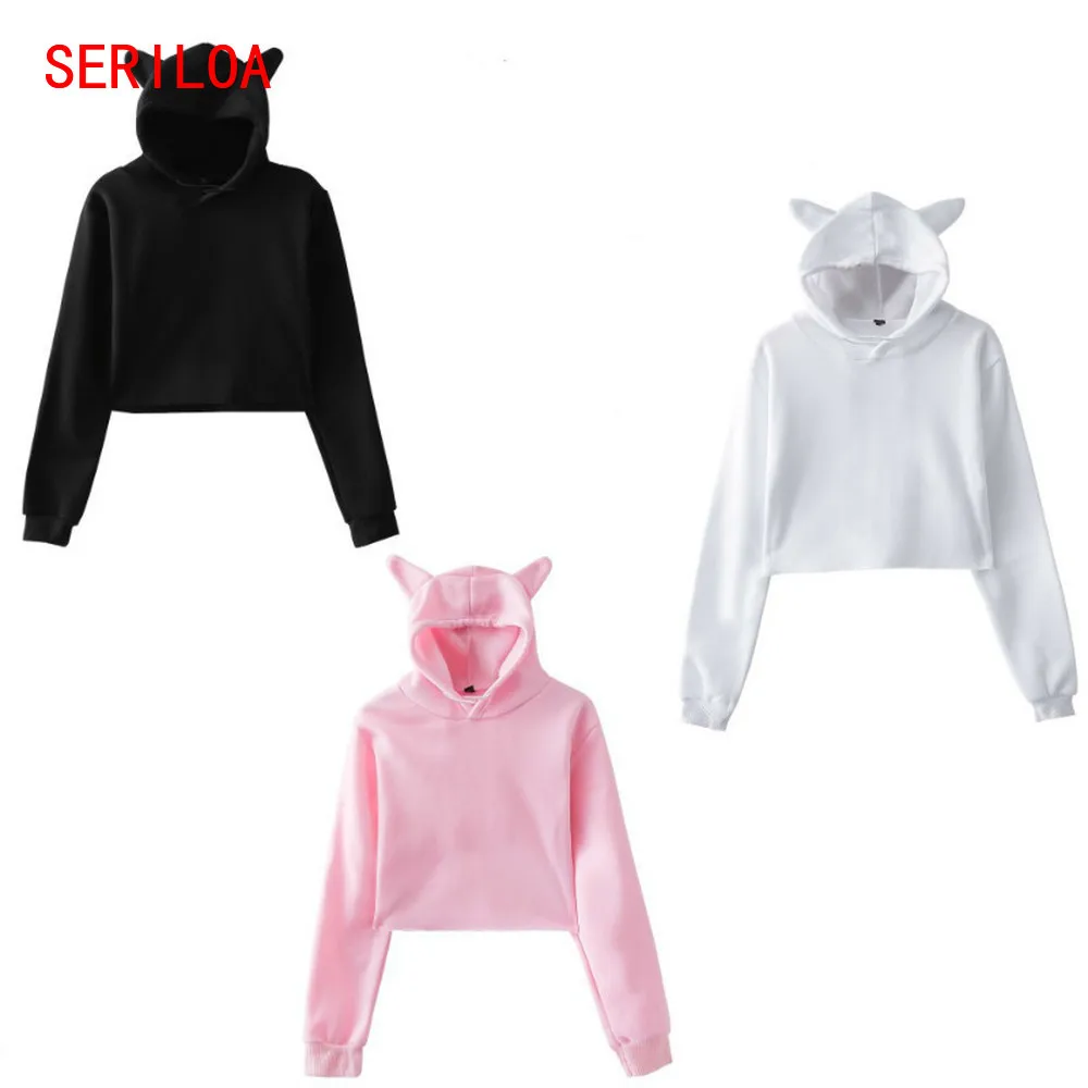 Cat Ear Cute Hoodie Pullovers Women 