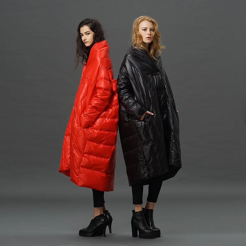 plus size long quilted coat