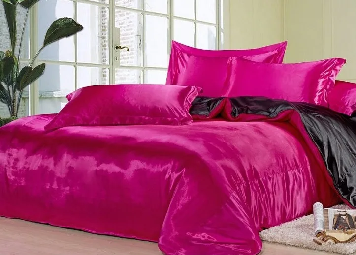 solid pink comforter full