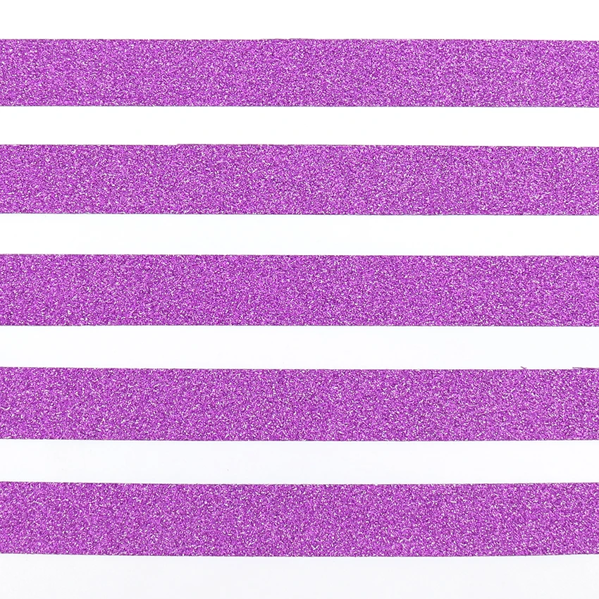 10m*15mm Creative Purple Washi Tape Glitter Flash Stickers Diy