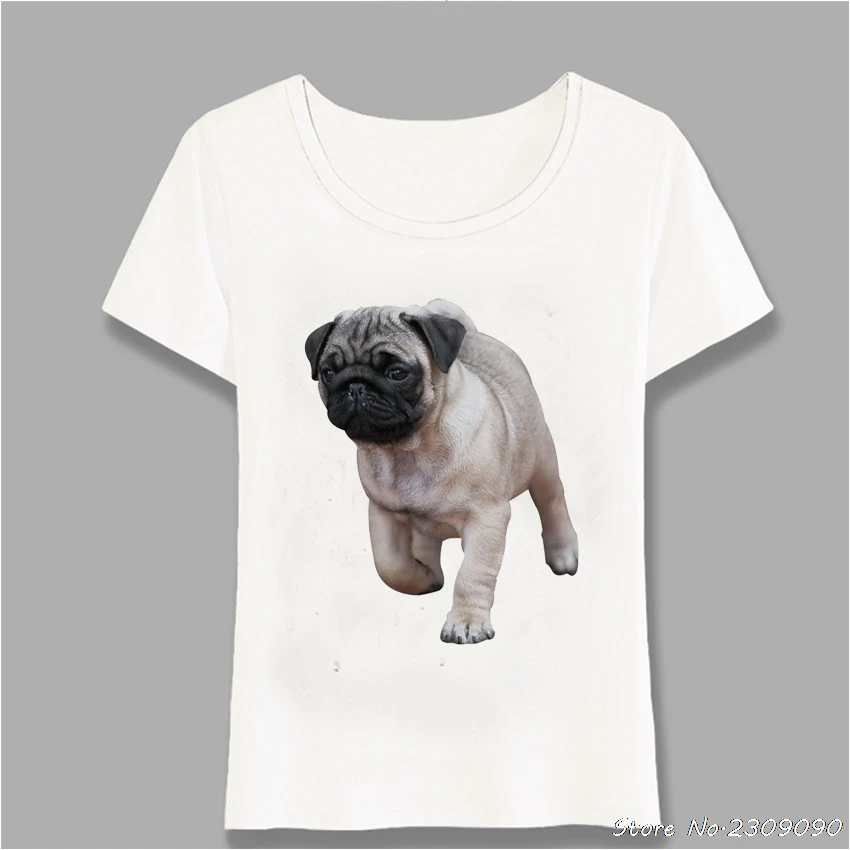 pug t shirt women's