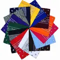 1PC Newest 100% Cotton Hip-hop Bandanas For Male Female Head Scarf Scarves Wristband Vintage Pocket Towel Hot Selling