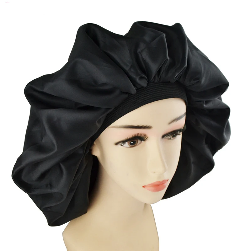 New Silk Sleeping Cap Night Hat Head Cover Bonnet Satin Cheveux Nuit For  Curly Hair Care Women Beauty Maintenance Designer - AliExpress