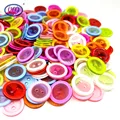 HL 50pcs/100PCS 15MM Round 2 Holes Resin Buttons Flatback DIY Crafts Children's Apparel Clothing Sewing Accessories preview-1