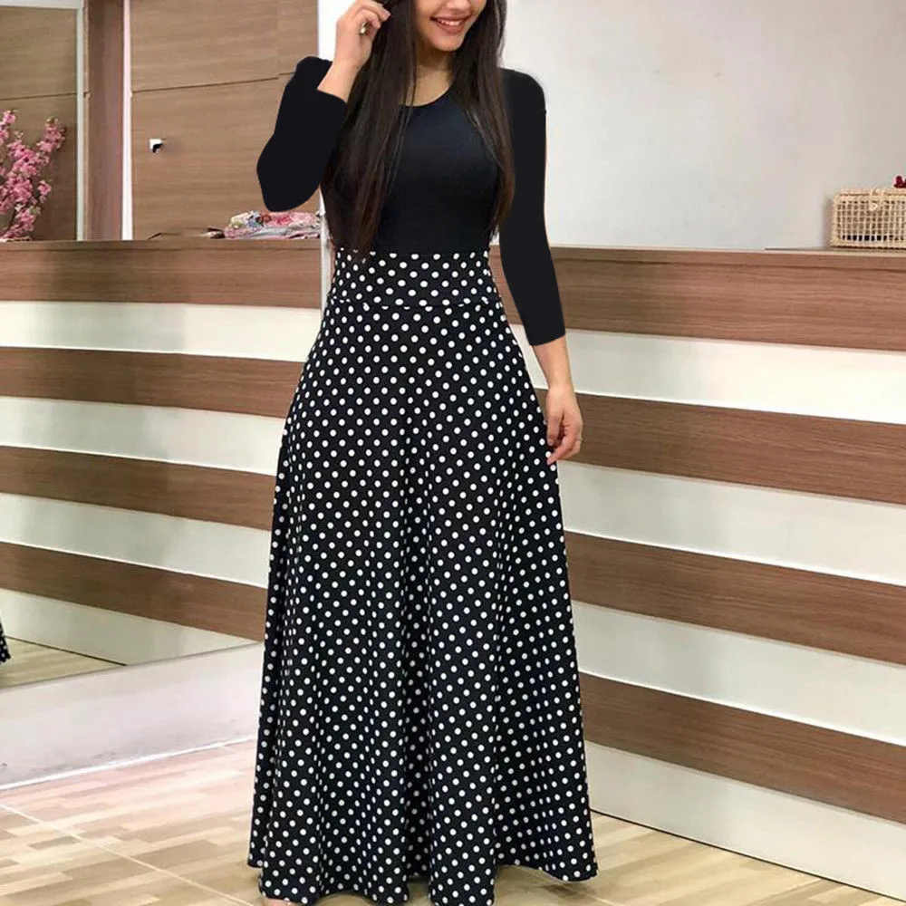 Fashion winter dress Women Long Sleeve 