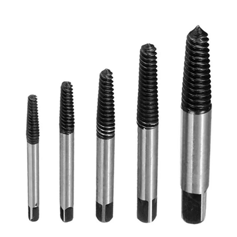 5pcs Damaged Screw Extractor Drill Bits 
