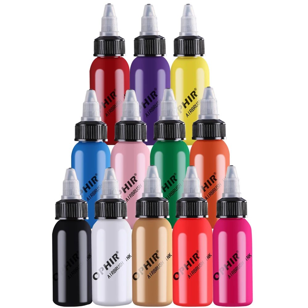 SAGUD 24 Colors Airbrush Acrylic Paint Sets Water-Based Spray