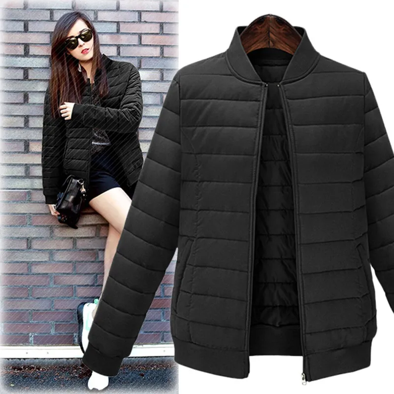 Winter Women Bomber Jacket Female Coat 