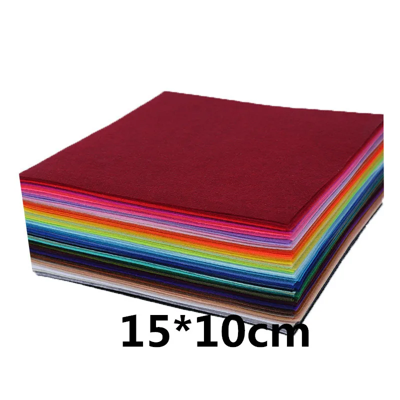 Soft Felt Fabric Non-woven Felt Fabric Sheet Patchwork DIY Sewing Dolls  Crafts Accessories Material 1.4