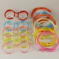 Creative Funny Soft Plastic Straw for Kids Birthday Party Toys Fun Glasses Flexible Drinking Toys Children Baby Party Toys Gifts preview-4