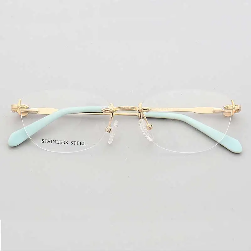 rimless eyeglass frames