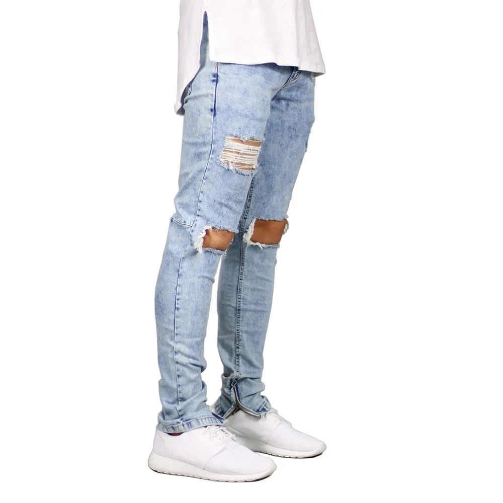 Fashion Ankle Zipper Skinny Jeans 