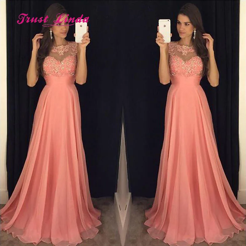 Modest Chiffon Long Dress 