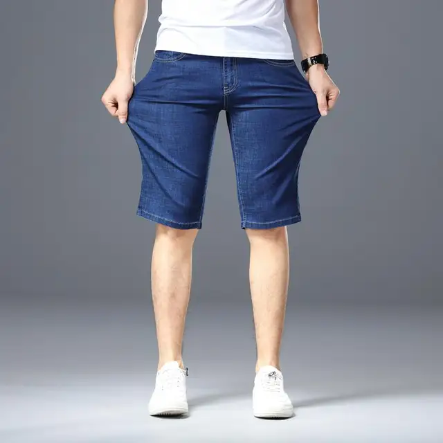 2021 Cotton Fabric Short Jeans Men 