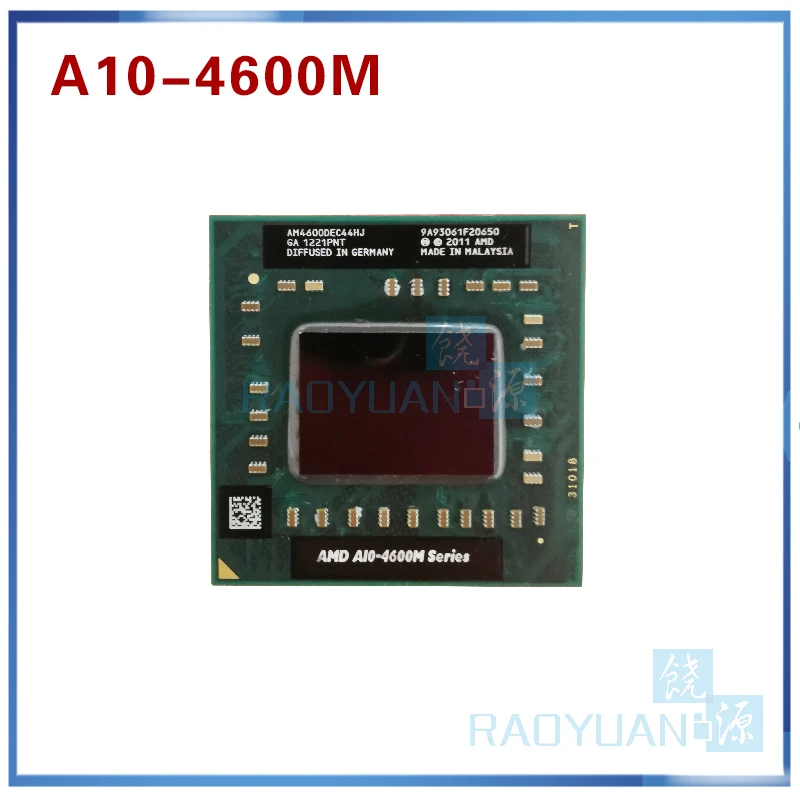 AMD laptop Mobile A10 4600M A10-4600m AM4600DEC44HJ original Socket FS1(FS1R2) CPU 4M Cache/2.3GHz/Quad-Core processor-animated-img