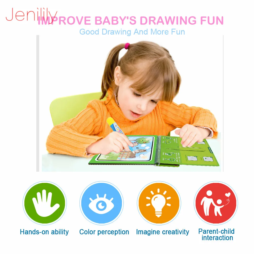 20Sheets Creative Watercolor Painting Book For Kids Fairy Tale