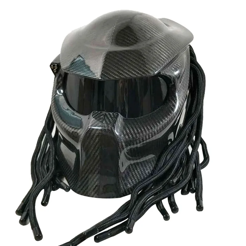 predator carbon fiber motorcycle helmet