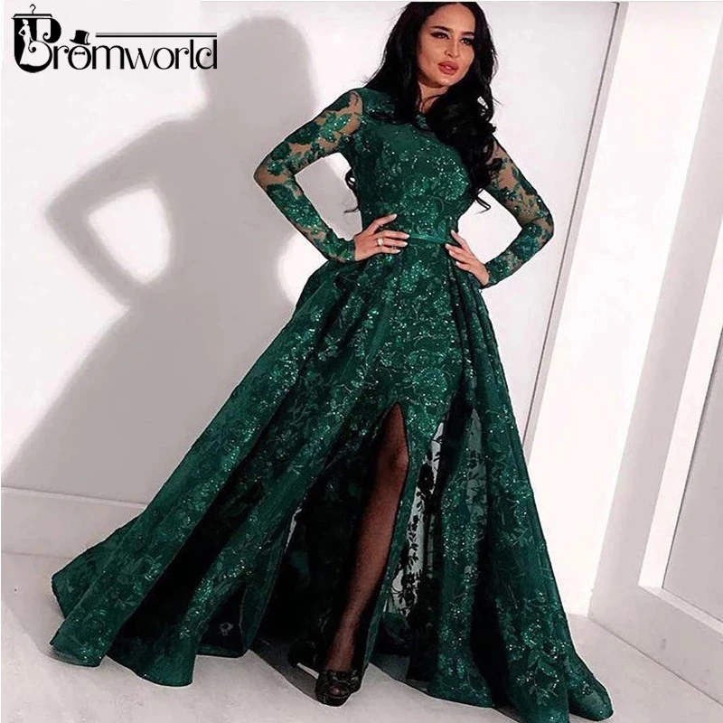 green occasion dress with sleeves