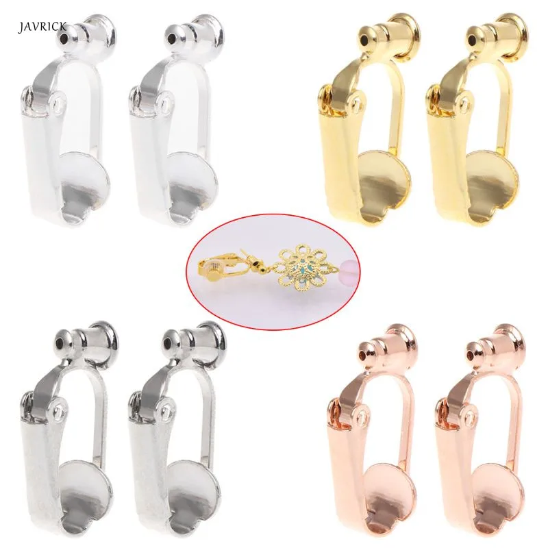5Pairs Clip-on Earring Converter with Easy Open Loop for DIY Earring and  Turn Any Studs