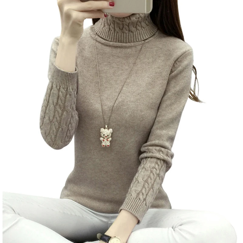 Long Sleeve Cashmere Sweater Female Jumper