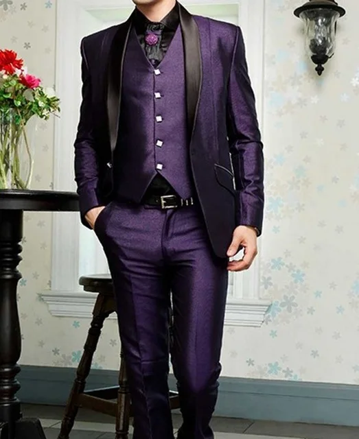 custom purple suit