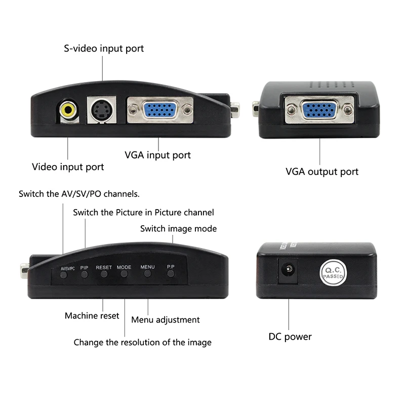 composite to vga adapter