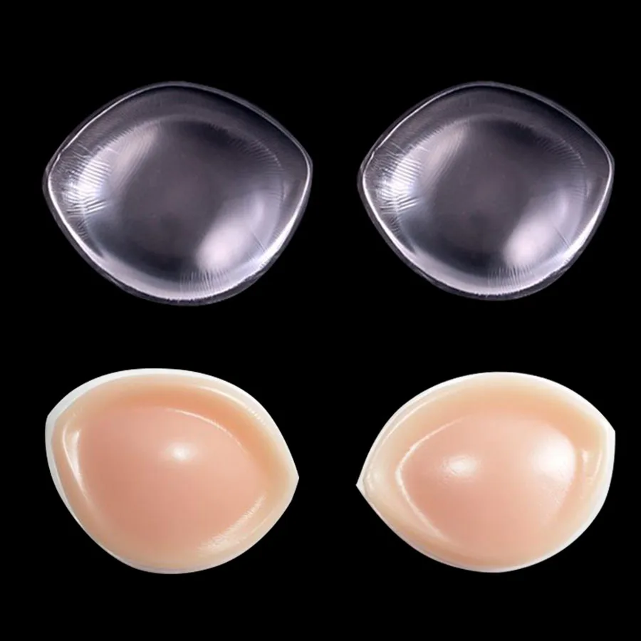 1 Pair Women Fashion Soft Silicone Gel Bra Breast Enhancer Push Up Inserts  Pads Make the breasts look larger Push up the breasts