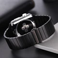 Stainless Steel strap for Apple Watch band 44mm 40mm 45mm 41mm 42mm 38mm 45 Butterfly Metal Bracelet iWatch series 3 4 5 6 se 7 preview-2