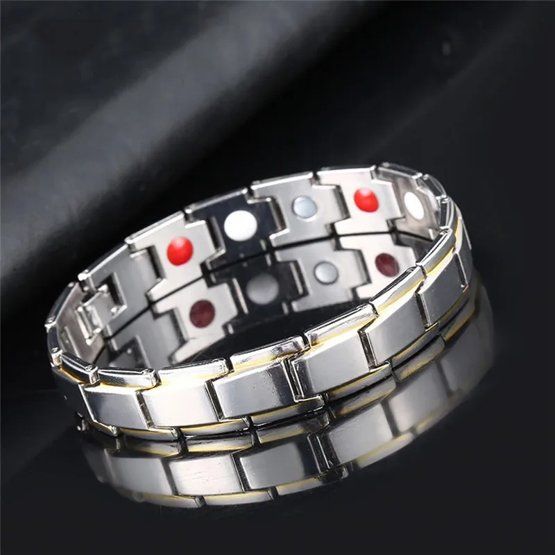 Charm bracelet Health Energy Bangle Arthritis Twisted Magnetic Exquisite  Bracelet Male Gift Power Therapy Magnets Men