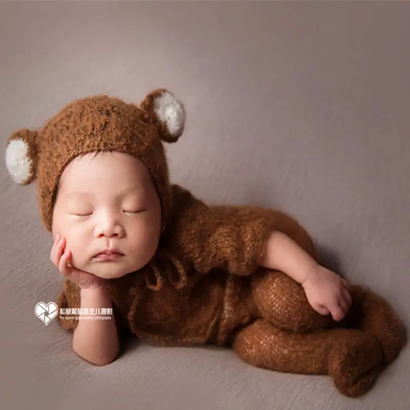 Knitted Baby Animal Clothes Bonnet Baby 