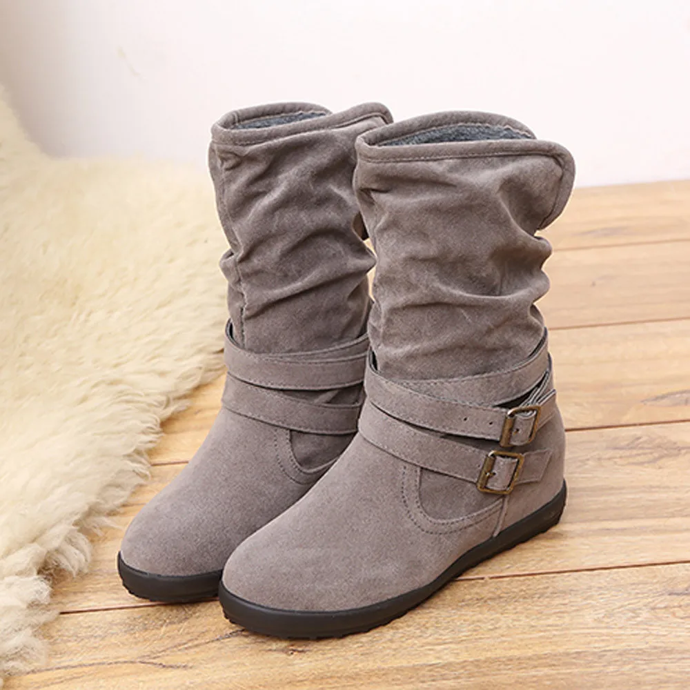 flat mid ankle boots