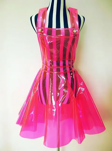 PVC Vinly Plastic Overall Dress Summer 