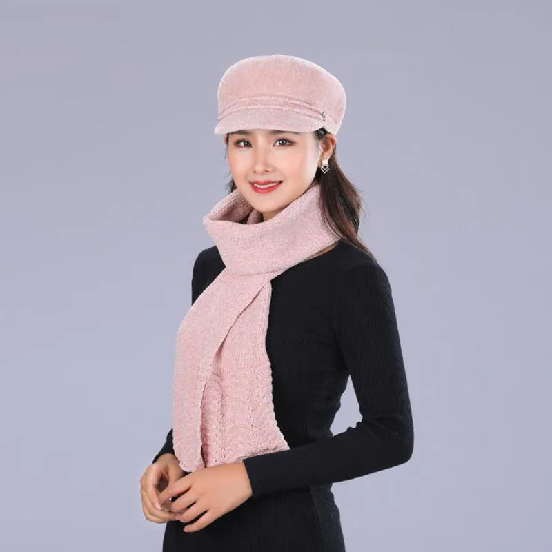 Women Knitted Beanie Hat Cap 