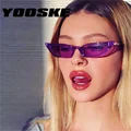 Yooske נשים משקפי שמש לחתול עיניים גודל קטן מותג מעצב אופנה רטרו נשים משקפי שמש שחור ורוד אדום משקפיים UV400