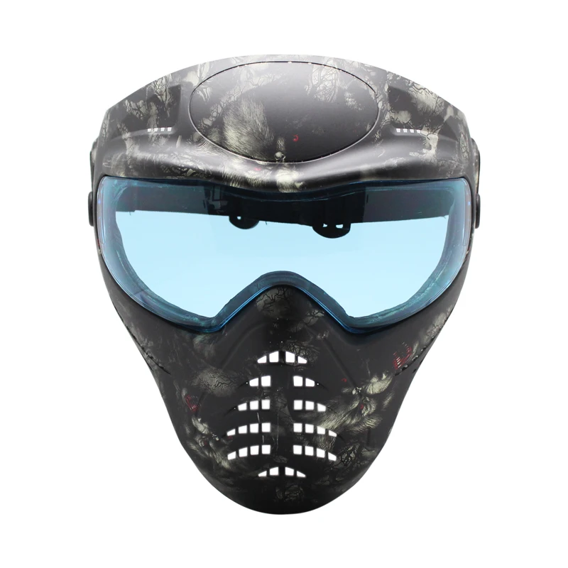 Army Military Full Face Mask Anti Fog Paintball Mask with DYE I4 Thermal  Lens