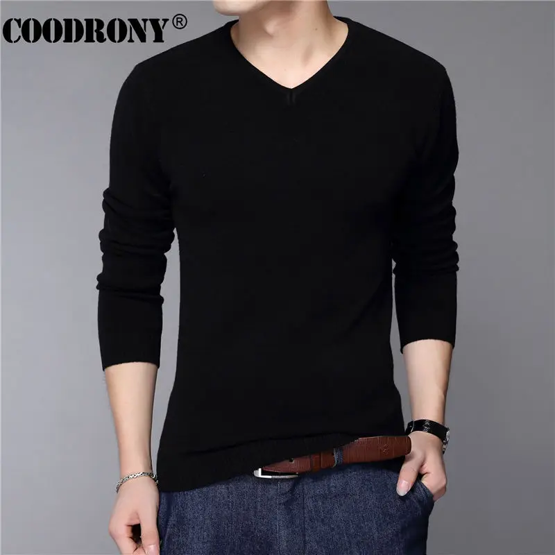 COODRONY Casual Slim Fit Sweater Men 