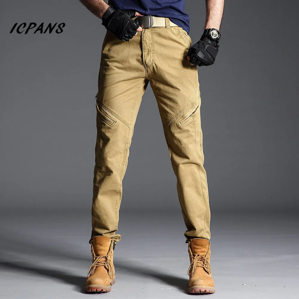 men's cotton military cargo pants