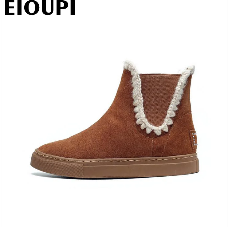 women casual fashion flat boots