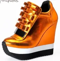 Pink Palms Shoes Women Height Increase 