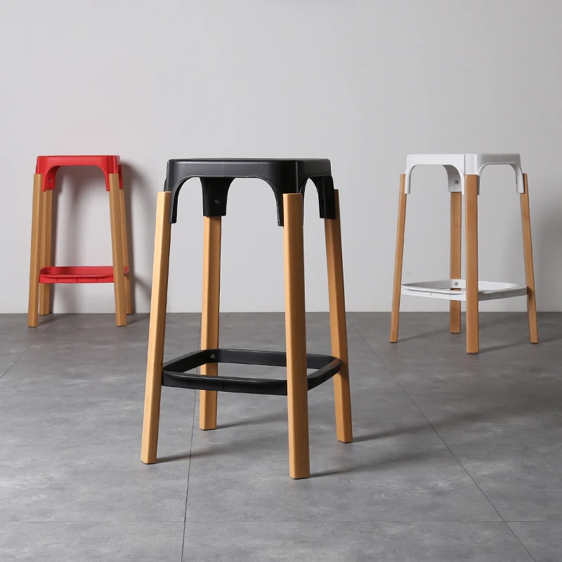 solid wood counter stool