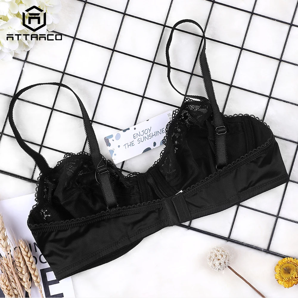 Lace Bra Sexy and Comfortable European and American Large Size Underwear  Women's Adjustable Thin Section Mold Cup Push Up Bra