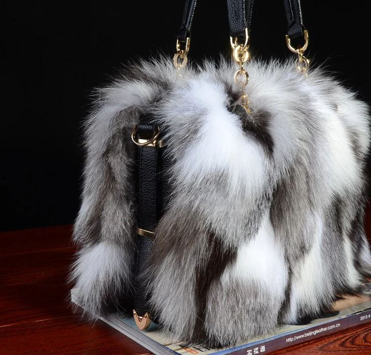 mink fur handbolsas