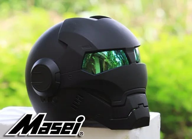 masei iron man motorcycle helmet