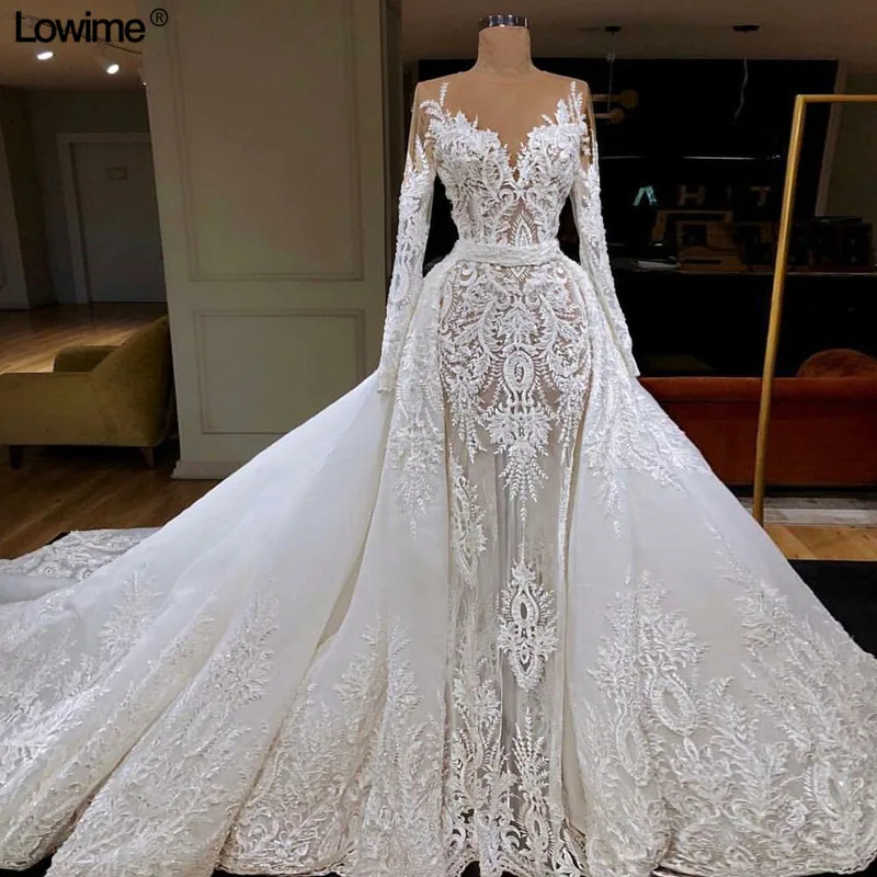 illusion lace wedding dress