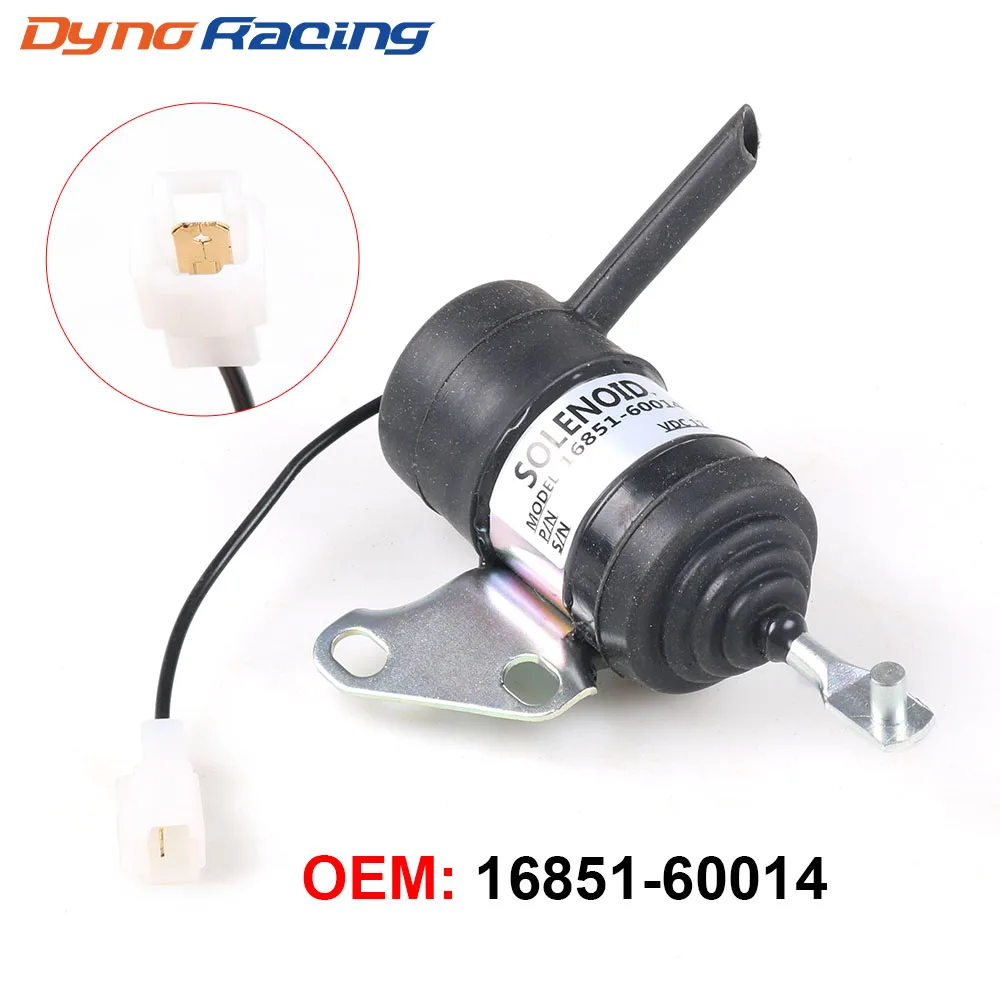 16851-60014 16851-60010 12V Stop Solenoid For Kubota RTV900R RTV900S RTV900T RTV900W Fuel shutdown Shut Off solenoid-animated-img