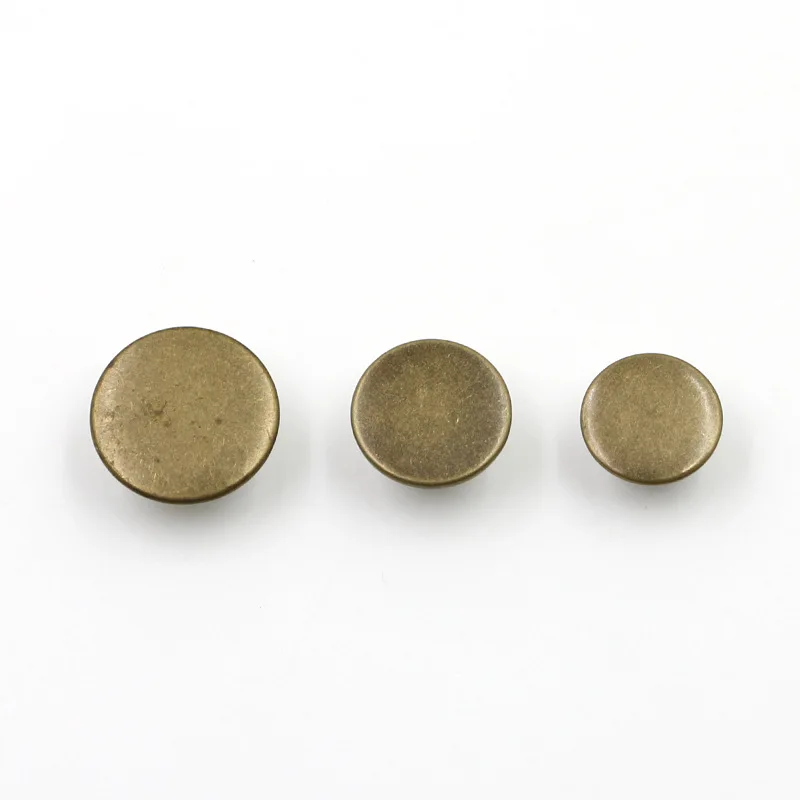 6 Pcs Jeans Buttons Replacement 17mm No Sewing Metal Button Repair