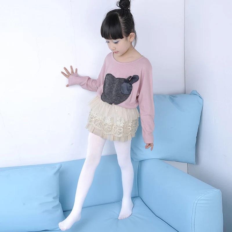 Ballet Stockings Transparent Pantyhose Candy Color white flesh for