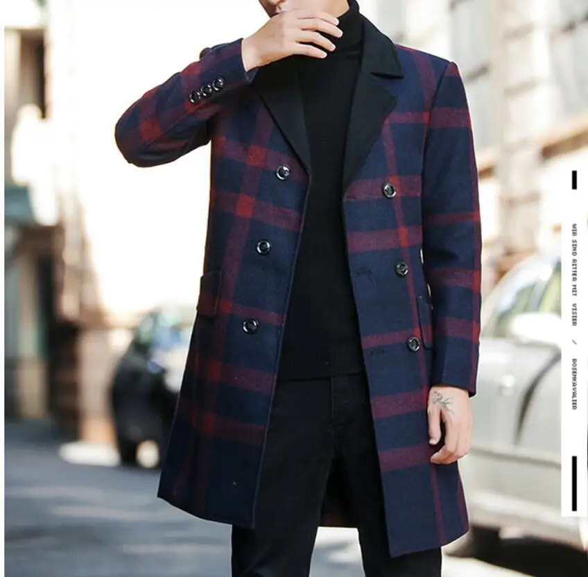 plaid coat men