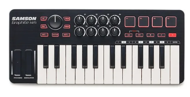 samson graphite m25 midi controller